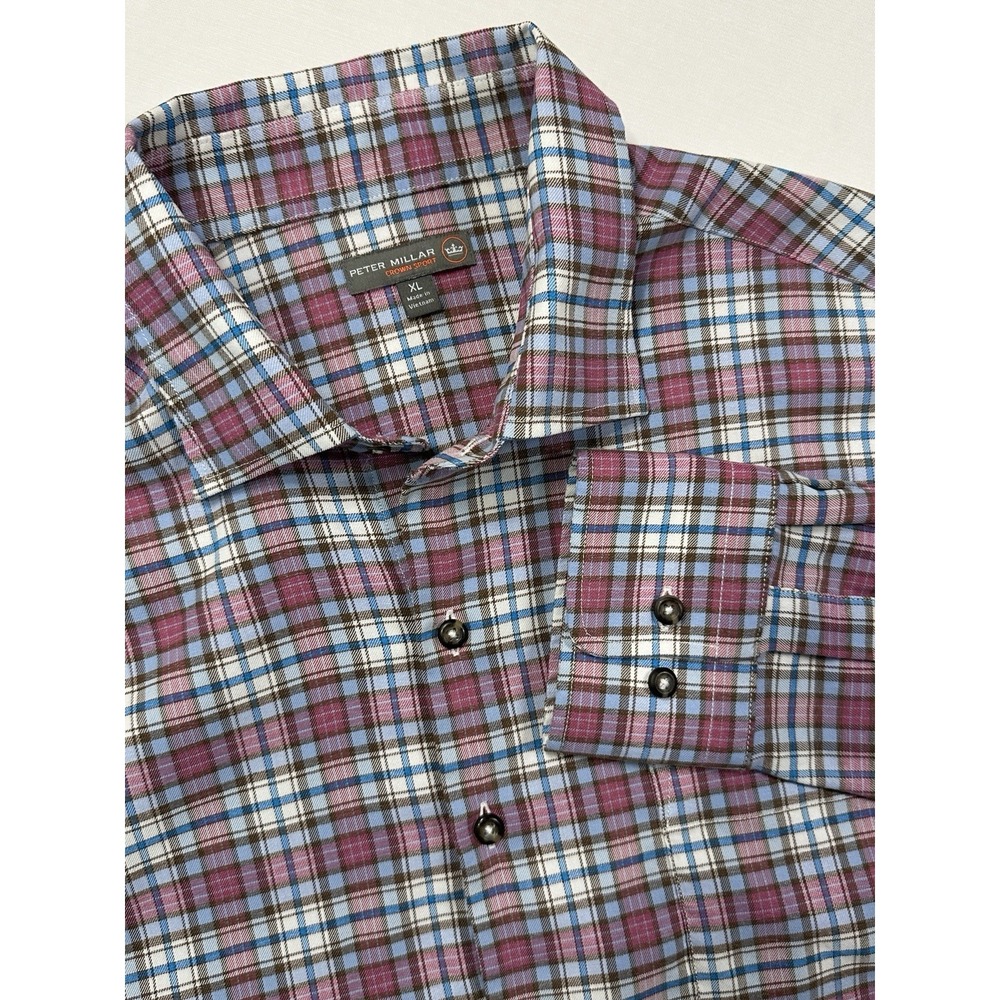 Peter‎ Millar Crown Sport Flannel Shirt Men's XL Very Soft